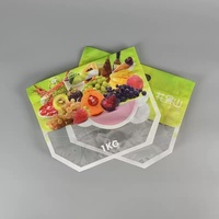 Kemasan Buah Ukuran Kustom Grosir, Kantong Kemasan Buah untuk Penyimpanan Bahan Makanan, Kantong Makanan Transparan untuk Produk Segar