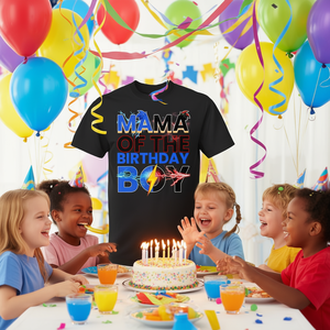 Camiseta con tema de erizo para mamá del cumpleañero, decoraciones para fiestas familiares - Product Image 3