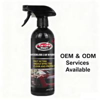 Nettoyant et lustrant multi-usages pour voiture Car Care Magic avec logo personnalisé, spray de lavage sans eau, protection et brillance douce pour le detailing