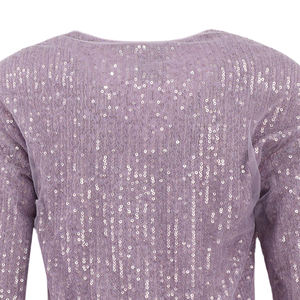 Cardigan da Festa per Ragazze con Paillettes, Maniche Lunghe, <span class=keywords><strong>Tulle</strong></span>, Bordi <span class=keywords><strong>in</strong></span> Piume, Strass, Rete Traforata, Scollo a V, Traspirante e ad Asciugatura Rapida - Product Image 4
