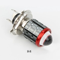 TCYATO – phares LED pour accessoires de moto, 12W, projecteur à lentille Cob, jaune et blanc, étanche