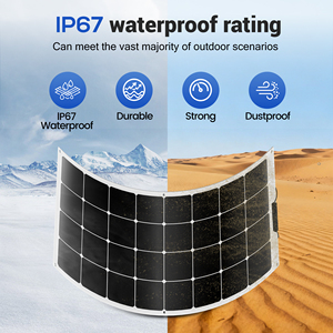 Panneau solaire pliable 100W le mieux noté, chargeur à efficacité de 22%, module photovoltaïque léger et flexible 1100x540mm - Product Image 2