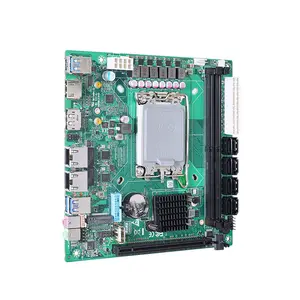 Newest 12th LGA1700 Computer Motherboard H670 Chipset Dual DDR5 Slot 2.5G Network RAID 8*SATA Port NAS ITX Motherboard