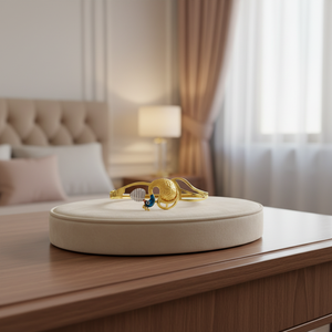 Kada traditionnel plaqué or paon pour femmes, magnifique bracelet de créateur, bijoux pour occasions festives - Product Image 2