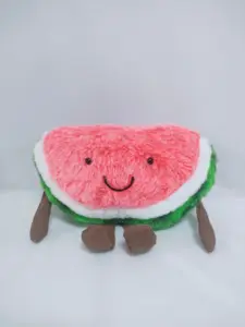 Fábrica personalizada de alta calidad de dibujos animados lindo suave sandía juguete de peluche de animales de peluche al por mayor