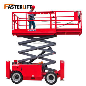 18m 모바일 FL 시저 리프트 쿠보타 디젤 엔진 1000kg 용량 자주식 고소작업대 제조업체 - Product Image 1