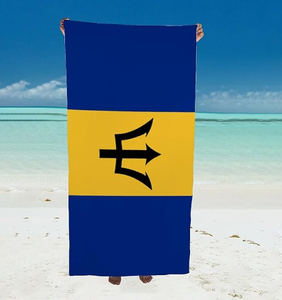 Drapeau de la Barbade 2025 Offre Spéciale Produits d'été Football Sports Fitness Gym Serviette Piscine Serviette de plage - Product Image 1
