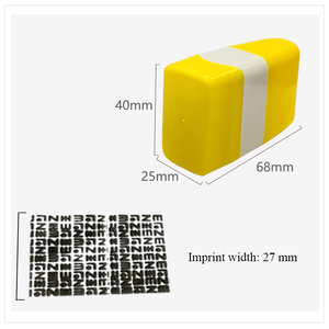 Timbro a Rullo per Protezione Dati con Taglierino, Copertura ID e Protezione della Privacy, Motivo Casuale, per Uso Ufficio - Product Image 4