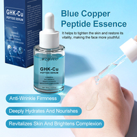 Ventes chaudes, sérum au peptide GHK-Cu pour le soin de la peau du visage, 30 ml, marque privée, restaure l'élasticité