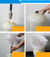 Entonnoir spécial pour le remplissage de matériaux filtrants – Adoucisseur d'eau domestique, purificateur d'eau central avec réservoir de résine, charbon et sable