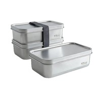 Boîte à lunch isotherme double couche en acier inoxydable 304, style japonais, avec sangle de couvercle, portable, hermétique, compatible micro-ondes, qualité alimentaire