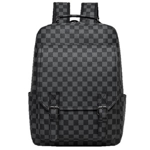 Duffel bag Men's <b>Large</b> capacity Travel Office use Commuting Computer bag Fashion Checkered <b>Backpack</b> - Product Image 4