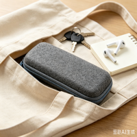 Étui à lunettes en feutre personnalisé avec logo, pliable, durable, écologique, léger, avec fermeture éclair, portable, facile à nettoyer