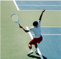 Raquetas de tenis al aire libre con adecuado para principiantes y profesionales con 4 pelotas de tenis 4 bandas para el sudor y 1 bolsa de tenis