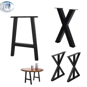 BN Furniture Legs Black Steel Table Legs Coffee Dining Table Base Iron Metal Legs For Table