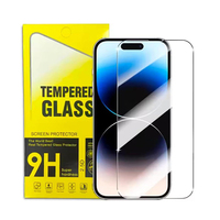 Protecteur d'écran en verre trempé transparent HD 2.5D Full Glue pour iPhone 17 Pro Max/16pro Compatible Case Friendly Film en verre trempé
