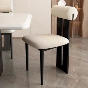 Fauteuil de Salon Haut de Gamme <span class=keywords><strong>Hans</strong></span> <span class=keywords><strong>Wegner</strong></span> en Tissu de Laine Beige et Pieds en Bois Massif, Pour Salle à Manger et Café, Modèle Hippo Noir - Product Image 1