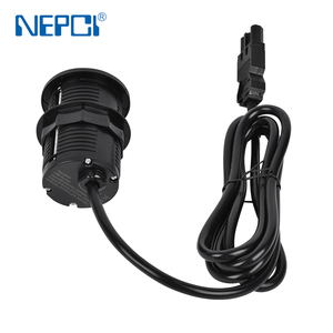 Prise de bureau compacte et peu encombrante de type E.U Pop-up Outlet avec connexion GST18, avec charge Type C 65W - Product Image 5