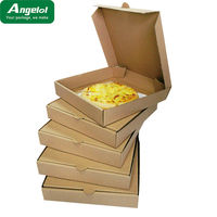 Emballage de pizza italien design personnalisé boîte à pizza en carton ondulé 12 14 16 pouces boîte d'emballage en papier kraft imprimé