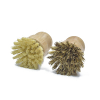 Brosse à vaisselle en fibre de bambou naturelle de qualité supérieure, brosse à casseroles en bois, best-seller