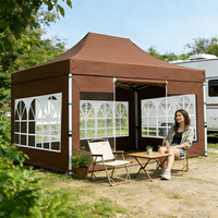 Tente Rétractable Mobile Imperméable Anti-UV Durable avec Cadre en Alliage d'Aluminium pour Expositions et Salons Commerciaux