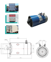 Motor DC Brush 24V 1.2KW Laris untuk Forklift Listrik & Sepeda Listrik 100% Kawat Tembaga Proteksi IP54 Pemasangan Panel