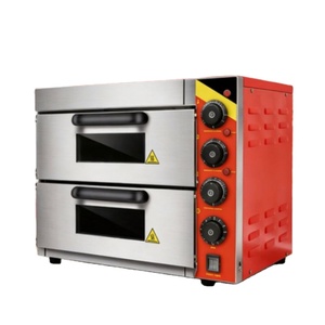 <span class=keywords><strong>Four</strong></span> électrique professionnel à double étage en acier inoxydable pour la cuisson de pizzas, pains, pâtisseries, noix, fruits, grande capacité - Product Image 1