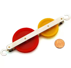 Gelsonlab HSPD-035C Haute qualité Petit Plastique Triple <span class=keywords><strong>Tandem</strong></span> <span class=keywords><strong>Poulie</strong></span> pour d'expérimentation Physique - Product Image 6