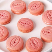 Groothandel Exotische Zoete Snacks en Dranken Goedkope Aardbei/Citroen/Crème Smaak Chocolade Macaron Sandwich Koekjes in Doos 188g