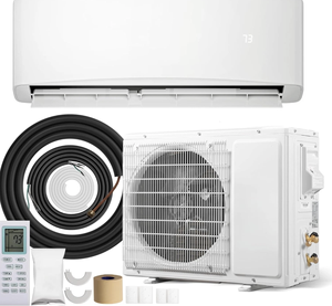 เครื่องปรับอากาศแบบแยกส่วน 12001-15000 BTU ระบบอินเวอร์เตอร์ ทำความเย็นและความร้อน พร้อมรีโมทคอนโทรล โหมดเงียบ ประหยัดพลังงาน ใช้สารทำความเย็น R410A I - Product Image 1