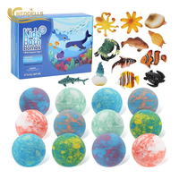 Bombes de bain effervescentes hydratantes pour la maison, coffret de bombes de bain relaxantes pour le spa, bombes de bain relaxantes pour enfants avec jouet