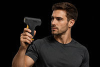 Pompe à air de type pistolet à gonflage illimité, pompe à air pour voiture avec batterie 2000mAh*3