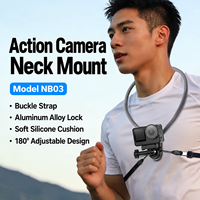 Support de cou et de poitrine pour caméra d'action POV pour GoPro DJI Osmo Insta360, vue à la première personne, mains libres, support en silicone