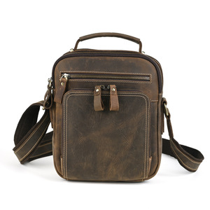 Ando <b>Bag</b> Vintage Genuine Leather <b>Mens</b> <b>Shoulder</b> <b>Bag</b> Cowhide Crossbody Messenger <b>Bag</b> - Product Image 5