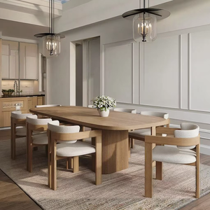 Juego de Comedor Moderno de Madera Maciza Verde para 8 Personas, Muebles de Comedor de Lujo Personalizados, Juego de Mesa y Sillas - Product Image 2