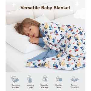 Manta de Bebé Personalizada de Bambú y Viscosa, Suave, para Recién Nacidos, Niños y Niñas, para Cuna, Uso en Todas las Estaciones - Product Image 5