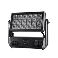 Projecteurs LED RGBW 18x20W à piles IP65, Ra90 CRI, en alliage d'aluminium, contrôle DMX512 pour applications extérieures hôtelières
