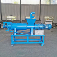 Séparateur solide-liquide professionnel pour l'élevage des animaux, séparateur automatique de fumier de volaille, machine de séchage du fumier de volaille, machine de déshydratation du fumier de vache