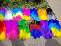Plumes d'autruche en gros, texture naturelle douce, élégantes, trois tons, pour centres de table, accessoires de mode, présentoirs d'art