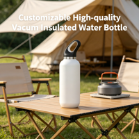 Bouteille isotherme portable pour l'extérieur, gourde de sport anti-fuite pour le fitness, les voyages et les activités quotidiennes en plein air