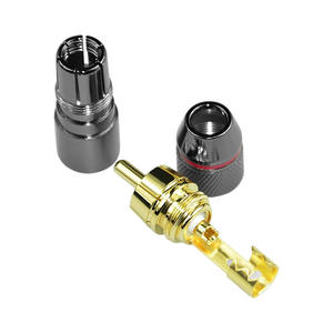 Conector de Audio RCA Monster Chapado en Oro, Tipo Lotus, Macho, de 3.18mm, para Montaje en Panel - Product Image 1