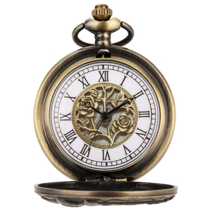นาฬิกาพกสไตล์โบราณสีบรอนซ์ พร้อมธีมการผจญภัยของอลิซ จี้สร้อยคอวินเทจ นาฬิกาจี้แบบย้อนยุคพร้อมสายโซ่สำหรับเป็นของขวัญ - Product Image 3