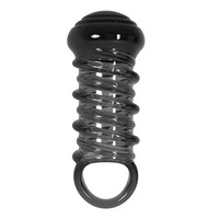 Anneau pénien et manchon de pénis en silicone noir, énorme et souple, pour stimulation clitoridienne et retard de l'éjaculation, jouets sexuels pour homme et couple