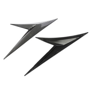 Becquet de <span class=keywords><strong>voiture</strong></span> à lèvre latérale <span class=keywords><strong>en</strong></span> Fiber de carbone, becquet noir <span class=keywords><strong>en</strong></span> forme de <span class=keywords><strong>V</strong></span>, sans <span class=keywords><strong>Logo</strong></span>, pour tous les <span class=keywords><strong>v</strong></span>éhicules, 2 pièces - Product Image 6