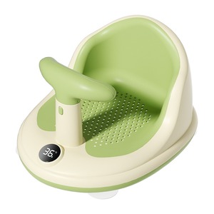 Nouveau-né enfant en bas âge produits de bain siège de <span class=keywords><strong>baignoire</strong></span> Safty <span class=keywords><strong>avec</strong></span> thermomètre siège de douche pour bébé Portable bébé chaise de bain - Product Image 1