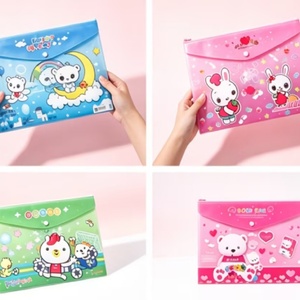 Bolsa de Archivo de PVC con Diseño de Dibujos Animados, Bolsa de Información, Papelería Estudiantil, Linda y Moderna Bolsa de Plástico para Archivos, Bolsa para Exámenes, Precio de Descuento - Product Image 6