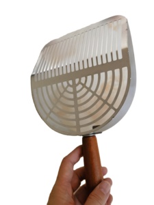 Recogedor de Excrementos para Mascotas, Ecológico, Reutilizable, con Mango de Madera y Metal, Pala de Acero Inoxidable de Gran Tamaño para Excrementos de Animales Pequeños - Product Image 5