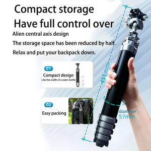 Profesyonel ağır alüminyum kamera sabitleyici standı <span class=keywords><strong>Tripod</strong></span> fotoğraf ve Video çekim için Canon dijital <span class=keywords><strong>DSLR</strong></span> için - Product Image 3