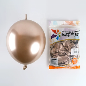 Articoli e Decorazioni per Festa di Anniversario, Palloncini in Lattice da 6 e 12 Pollici, Palloncini Metallici Cromati per Feste - Product Image 4
