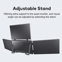 Moniteur portable triple Fopo Factory Direct New Trend Hung On The Laptop 18,5'' 1080P pour ordinateur portable